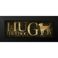 thumbnail image 2 of Grey, Jace 18x9 Black Modern Framed Museum Art Print Titled - Hug Your Dog, 2 of 5