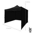 thumbnail image 3 of Toldo Carpa 3x3 LUMO Retractil Paredes Impermeable Lona Reforzada negro, 3 of 6