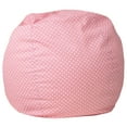 thumbnail image 2 of Emma + Oliver Small Light Pink Dot Refillable Bean Bag Chair for Kids and Teens, 2 of 10