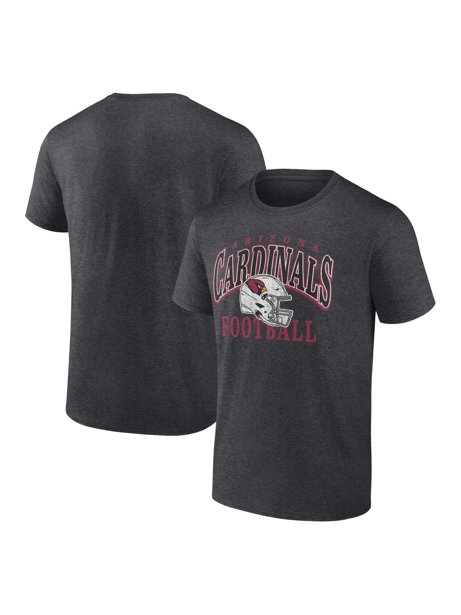 NFL Arizona Cardinals Men's Cotton Charcoal Heather Short Sleeve T-Shirt