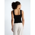 thumbnail image 3 of Scoop Women's Square Neck Sweater Tank Top, Sizes XS-XXL, 3 of 6