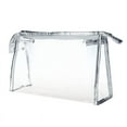 thumbnail image 3 of Clear Cosmetic Bag Storage for Makeup 1PC Silver Bags Sleek and Stylish Design for Organizing, 3 of 7