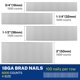 thumbnail image 2 of Brad Nails WORKPRO, calibre 18, 2 cm, 3 cm, 3,2 cm, 1,9 cm, 6000 unidades, 2 of 7