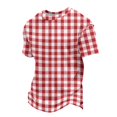 thumbnail image 2 of JULMCOMO Waffle Knit Shirts for Men Striped Crew Neck Short Sleeve Casual Summer T Shirt Loose Fit Comfy Classic Tees Cyan 3XL, 2 of 6