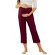 thumbnail image 4 of WILLBEST Leggins Deportivos Mujer Yoga Color Sólido Mujeres Capri Pantalones Entrenamiento Embarazo Maternidad Capri Pantalones Pantalones Con Bolsillo, 4 of 6