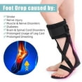thumbnail image 2 of Adjustable Drop Foot Brace Ankle Foot Orthosis Universal Men Women Walking Instability Injury Recovery Hemiplegia Foot Drop Stabilizer Ankle Support Brace, 2 of 8