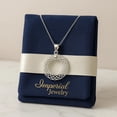 thumbnail image 3 of Collar 3d Circulo De Maya Para Mujer De Plata 925, 3 of 5