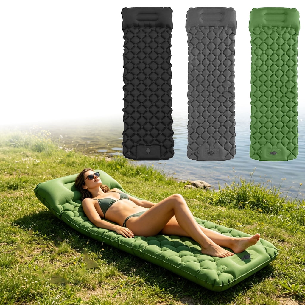 Durability Outdoor Air Beds With Comfortable Pad Inflatable Mattress Light Weight Portables Car Tent