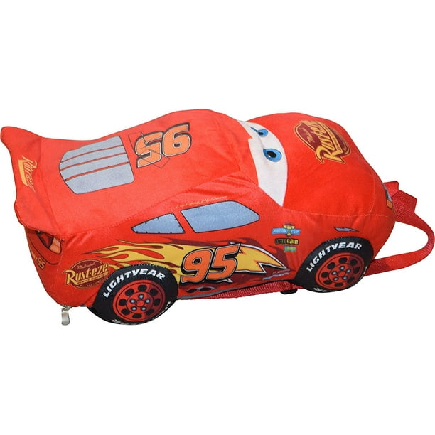 Disney Pixar Cars Plush Stuffed Lightning Mcqueen Red Pillow Buddy Kids
