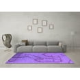 thumbnail image 3 of Ahgly Company Indoor Rectangle Oriental Purple Industrial Area Rugs, 3' x 5', 3 of 4