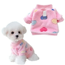 Soft Winter Dog Sweater with D-Ring - Warm Fleece Pullover for Small/Medium Puppies, Perfect Dog Outfit for All Holidays a L