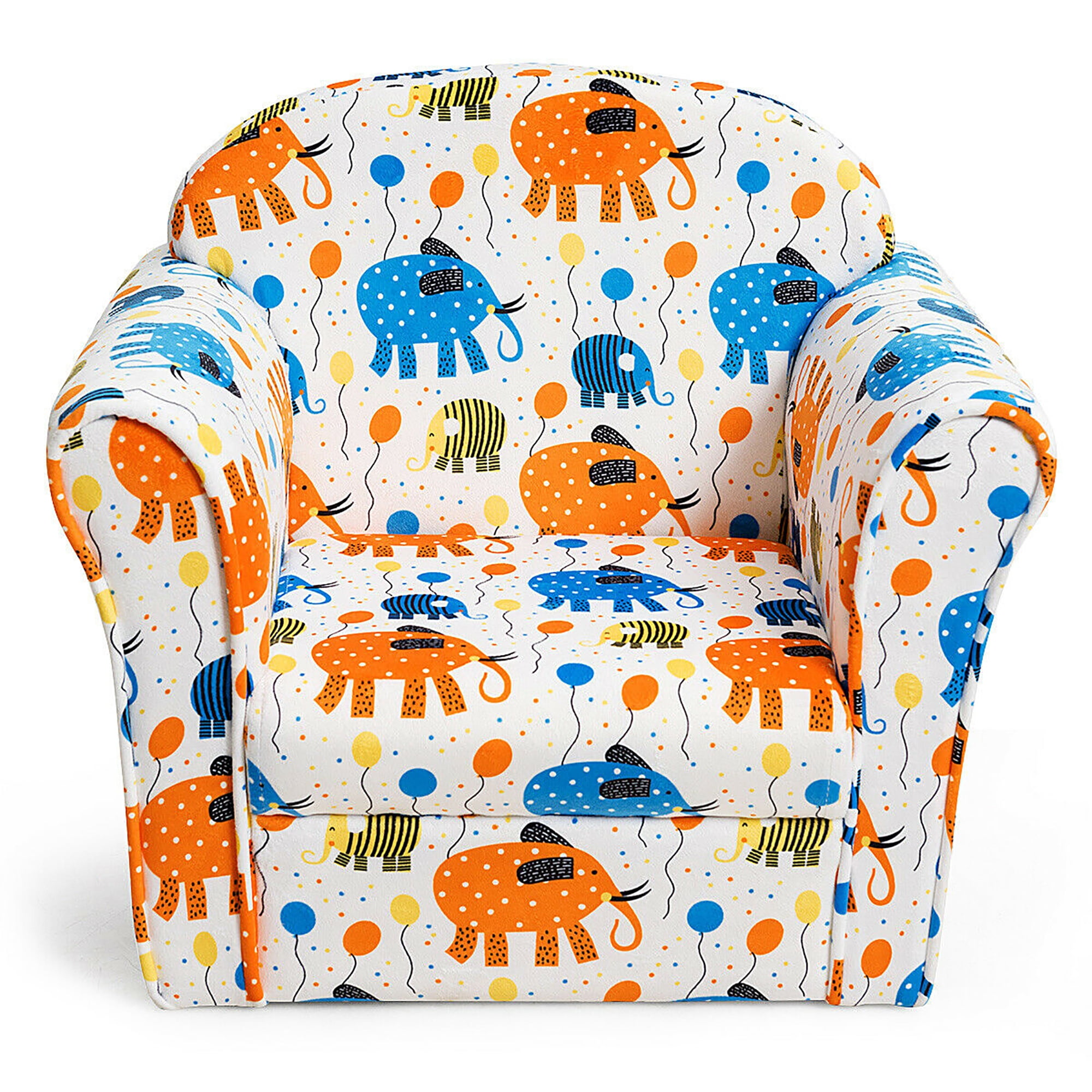 Elephant Childrens Chair Toddler Children Washable Removable Cover Play Room 