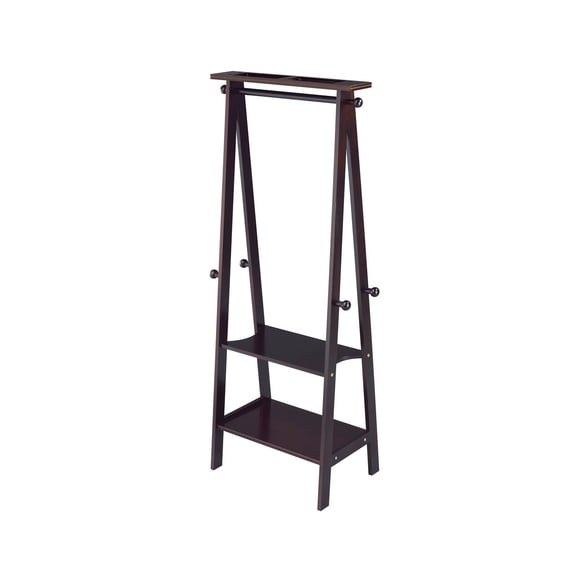 59 in ESPRESSO GARMENT RACK