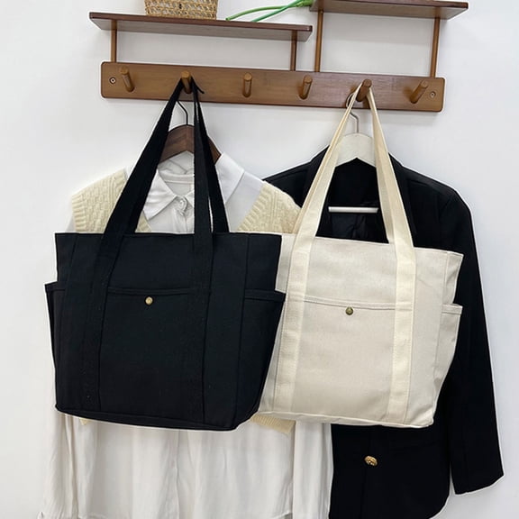 Msgweeeg Womens Handbags and Purses Purses Women's Casual Large Capacity Tote Canvas Bag Suitable for Work and Spring and Summer Versatile and Stylish Shoulder Bag Lined Version.