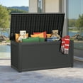 thumbnail image 6 of MAYEERTY 260 Gallon Outdoor Deck Box, Large Capacity Storage Box for Patio Furniture Cushions, Pillow with Wheels, Black, 6 of 8