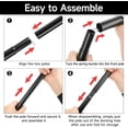 thumbnail image 5 of Camping Tarp Poles,Adjustable Telescoping Tarp Poles 76.6in,Heavy Duty Camping Tent Poles for Canopy Awning Rain Fly Shelter Backpacking Hiking,5 Sections, 5 of 6