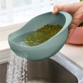 thumbnail image 4 of Rice Sieve Plastic Colander Kitchen Drain Basket with Handles Rice Bowl Strainer Strainer Basket Sink Drain Kitchen Tools (Pink), 4 of 6
