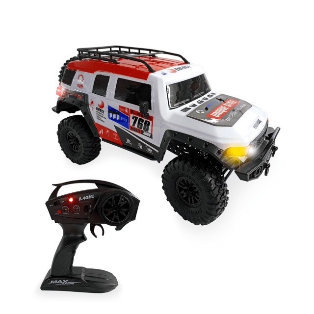 Camioneta 4x4 Todo Terreno Rm Regalomex Escala 1:10 Control Remoto rojo Grande