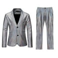 thumbnail image 3 of Men's Suits Retro Punk Gothic Double Wedding Stage Performance Two Piece for Formal Events, 3 of 3