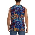 thumbnail image 4 of Fotbe Men's Colorful Fall Leaves Print Men's Sleeveless Muscle Tank Tops Casual T-Shirts for Gym Workout Beach-Small, 4 of 8