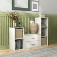 thumbnail image 3 of Furniture of America Brooks Stackable 2-Drawer Wood White Cabinet, 3 of 15