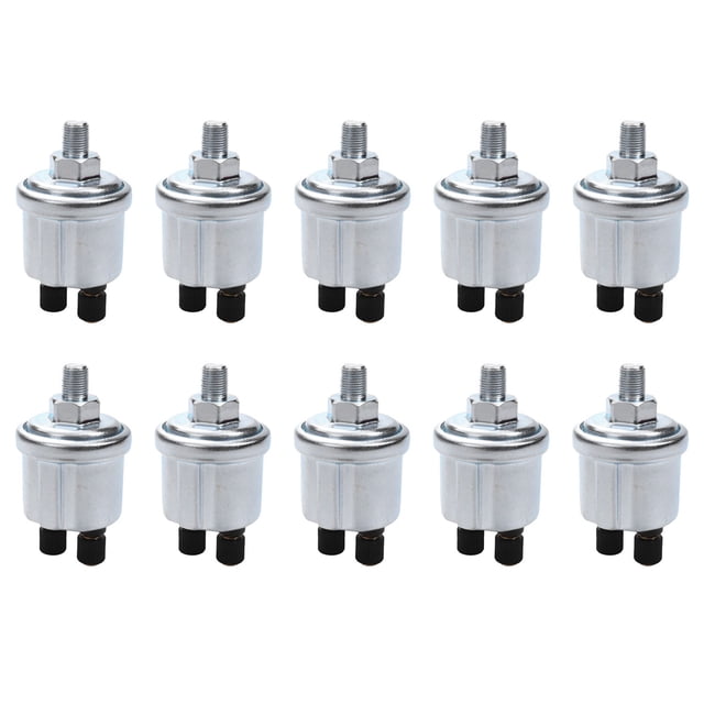 10X Universal Sensor de Presión de Aceite Vdo 0 una 10 Barras Generador de 1/8 Npt Parte 10mm Tripulación Sensor de Presión de Alarma Enchufe de Detección de Presión de Aceite