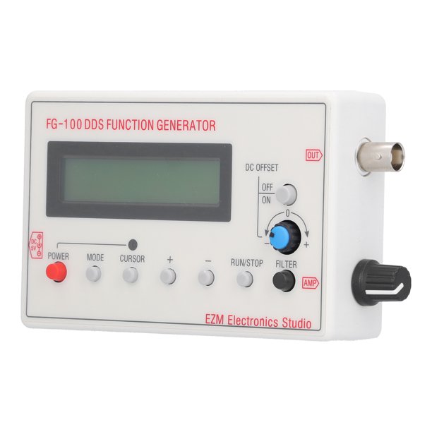 Generador De Funciones DDS, Pantalla Digital De Contador De Señal De Forma De Onda 1Hz-500kHz Con Filtro Para Prueba De Producción Para Reparación De Instrumentos ANGGREK DDS Function Generator