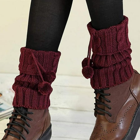 

Tejiojio Winter Socks Clearance Lady Adult Leg Sets Pile Of Socks Autumn And Winter Keep Warm Wool Sock Knitting Foot Cover