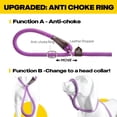 thumbnail image 3 of Correa para perro Slip Lead Fida Durable de 1,8 m x 1,3 cm, color morado, 3 of 7