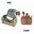 thumbnail image 5 of 1Pcs Travel Makeup Bag Toiletry Organizer Waterproof Oxford Cloth Gray Yellow, 5 of 6