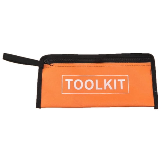 280*130mm Tool Bags/Pouches, Roll Up Tool Bag, Heavy Duty Tool Organizer, Durable Tool Storage Electrician/HVAC Tool Pouches Bag With Compartments For Carrying Items - Yellow/black