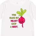 thumbnail image 4 of Inktastic You Make my Heart Skip a Beet Boys or Girls Long Sleeve Toddler T-Shirt, 4 of 5