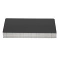 thumbnail image 1 of 50 Uds. Tarjeta de visita grabada de aluminio de Metal negro de 0,2mm tarjeta resistente al agua resistente al desgaste, 1 of 13