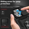 thumbnail image 3 of Armor Case for iPhone Stand with Slide Camera Cover & Kickstand Military Grade Heavy Duty Protective with Magnetic Holder for iPhone11PRO MAX(Black), 3 of 4