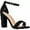 Black Suede, variant on Women Chunky Heeled Ankle Strap Sandals Elegant Single Band Buckle Decor Sandals High Heel Sandals Open Toe Ankle Strap Sandals Heels
