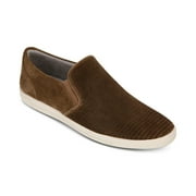 Kenneth Cole New York Men's Brown Suede Initial Slip-On Sneakers