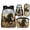 Sunflower Black Horse, variant on HUIACONG Kids School Backpack Set 4-IN-1 Dark Horses for Boys Girls Ages 6-10 Lightweight 300g Bookbag Detachable Insulated Lunch Box Pencil Case Water Bottle Holder