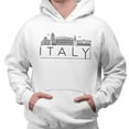 thumbnail image 2 of Skyline Italy Hoodie Sweatshirt Unisex Large White, 2 of 5
