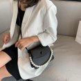 thumbnail image 4 of Bolsa bandolera de piel sintética para mujer de hombro con Ehuebsd perlas de Color sólido a la moda, 4 of 9