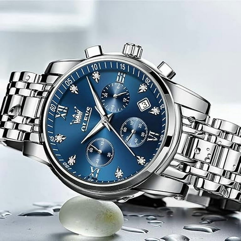 Meottam 6Pcs Men's Gift Set, Leather Belt, Wallet, Wrist Watch