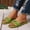 Green, variant on Womens Flat Slide Sandals Black Square Toe PU Faux Leather Cushioned Comfort Slip On Summer Shoes with Metal Buckle Size 9