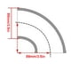 thumbnail image 1 of Tubo Turbo Intercooler Universal, 3,5 Pulgadas, Codo De 90 Grados, Tubo Curvado Apretado, Aluminio Fundido, 1 of 7
