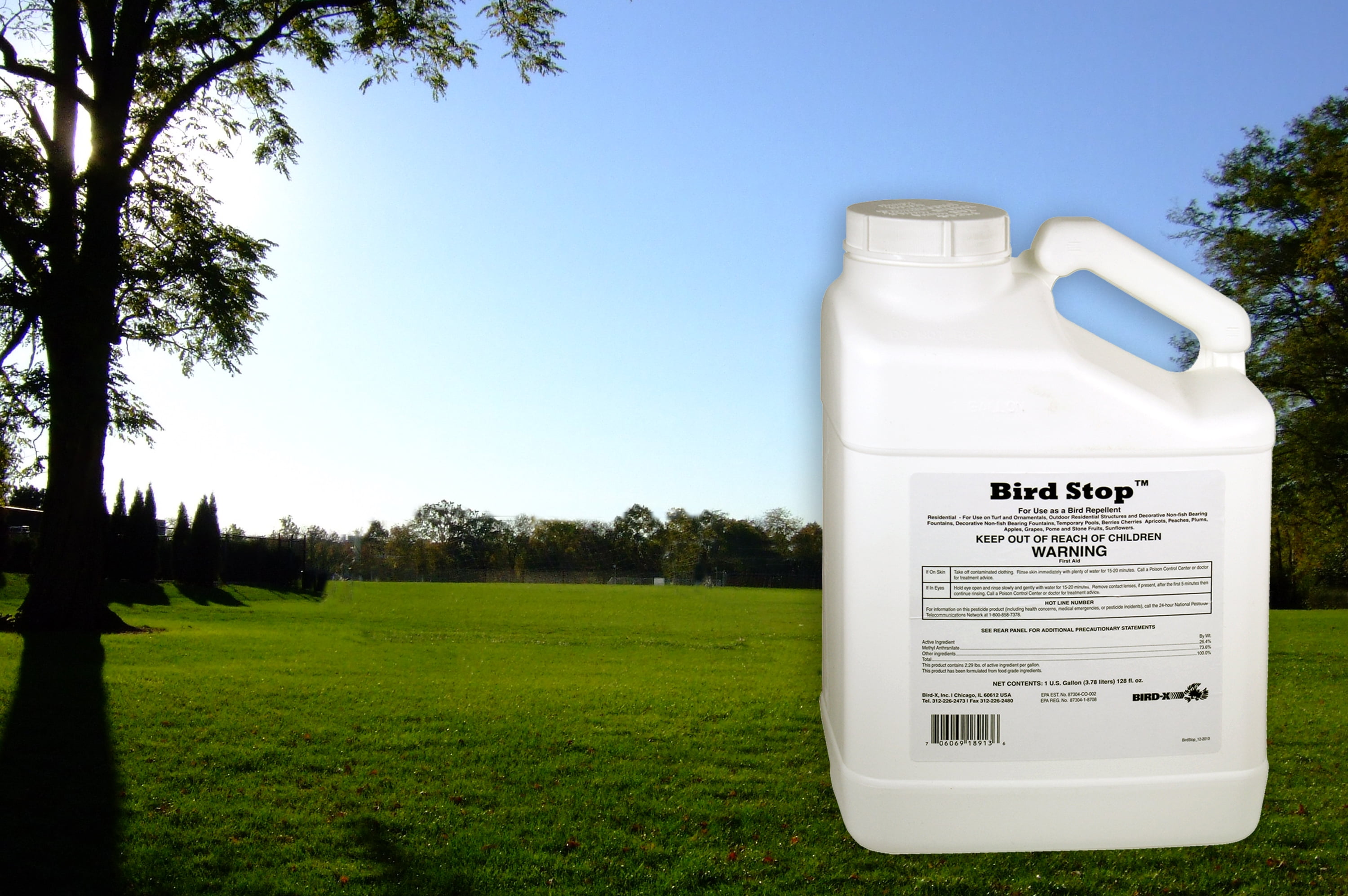 BirdX Bird Stop Bird & Goose Repellent Natural Ingredients One Gallon