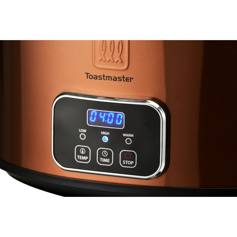  Toastmaster 4-Quart Digital Slow Cooker with Locking Lid  (Copper): Home & Kitchen