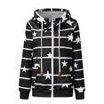 thumbnail image 4 of Camiseta de manga larga con bolsillos para mujer a la moda, blusa con estampado de otoño, cárdigan con capucha, abrigo, Tops Fridja  BV0+4972, 4 of 5