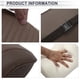 thumbnail image 3 of Almohada para Cabeza de Automóvil Ergonomica y Cómoda Soporte para el Cuello Cuero Espuma de Memoria Ancho Ajustable Marrón Claro 1 Pcs para Conducir Viajar, 3 of 7