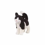 Snippy Black & White Cat Stuffed Animal By Douglas - 8" Tall Soft Plush Toy, Room Decor