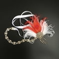 thumbnail image 4 of headwear de Traje de Vestido de Novia de la de la Venda Elástica de la Casco 1920 Rojo-1 Baoblaze Diadema nupcial, 4 of 8