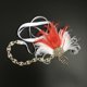 thumbnail image 4 of Diadema nupcial Novia Accesorios-roja Artificial Diadema De Pavo Headwear Rojo-1 Magideal Diadema nupcial, 4 of 7