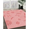 thumbnail image 2 of Ahgly Company Indoor Rectangle Patterned Pastel Pink Area Rugs, 2' x 5', 2 of 6